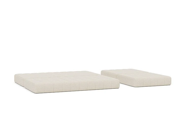 Canapé convertible en polyester recyclé ivoire 312x104x77cm Cozypad - Innovation living