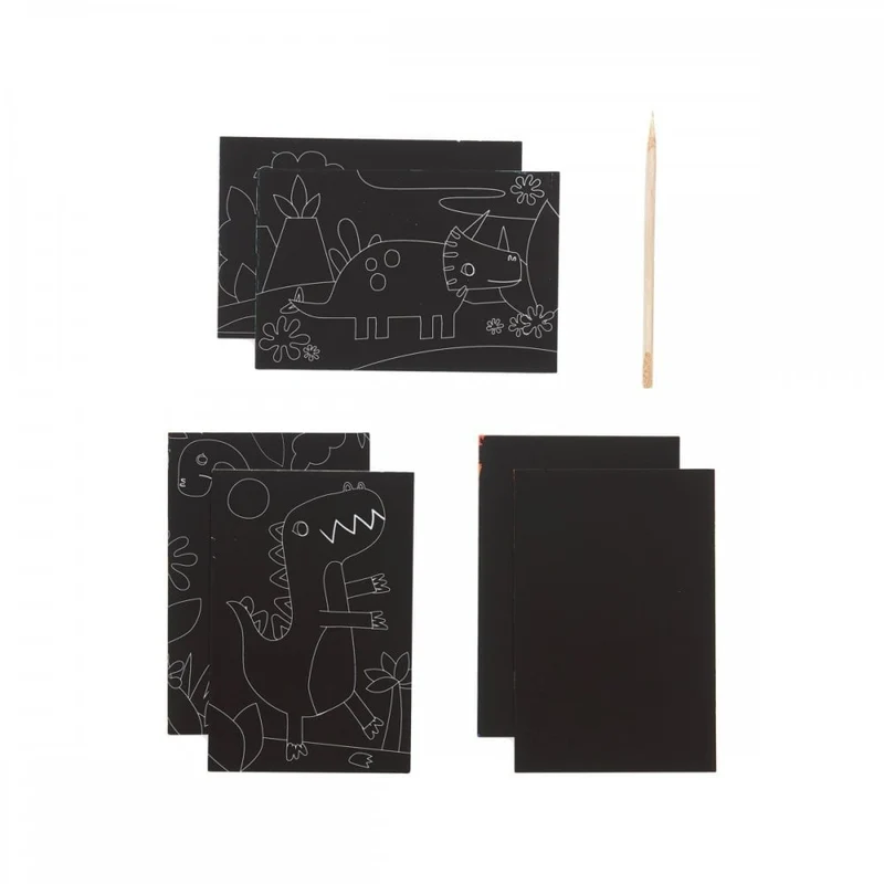 SCRATCH + SCRIBBLE ART KIT - DINO DAYS (6 YEARS+)