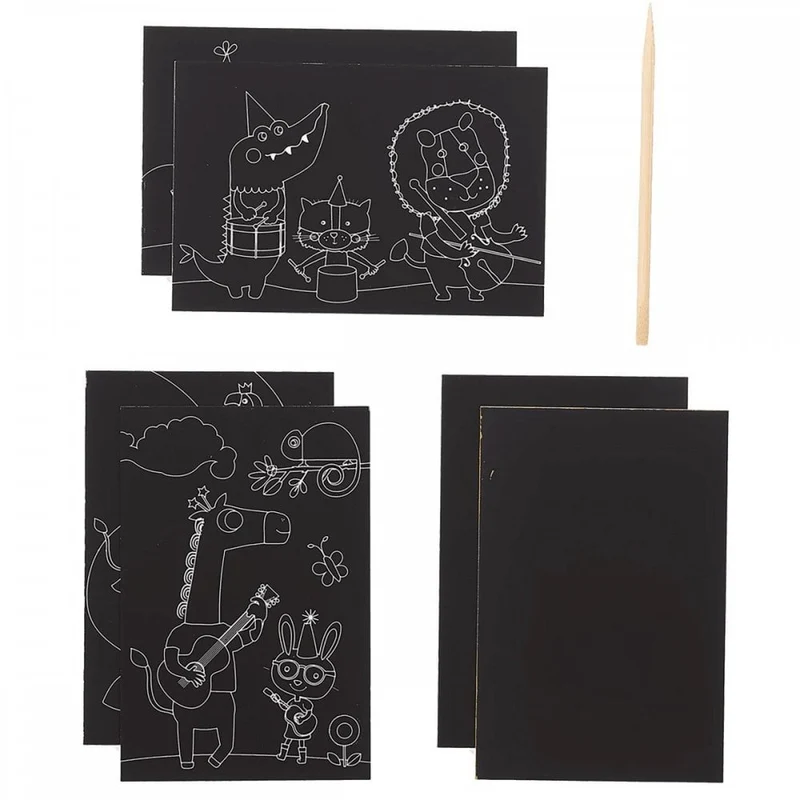 SCRATCH + SCRIBBLE ART KIT - SAFARI PARTY (6 YEARS+)