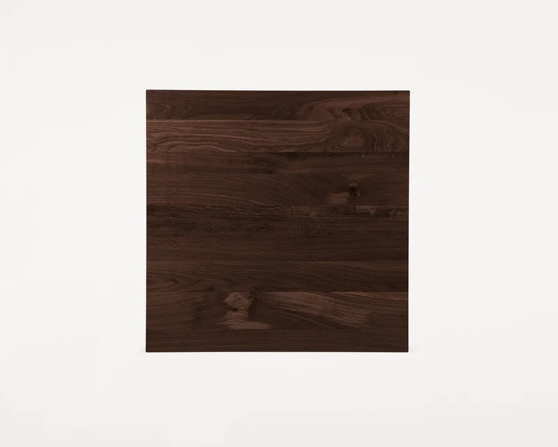 Table basse carrée style ferme en chêne marron foncé 70 x 70 x 37 cm Farmhouse - Frama