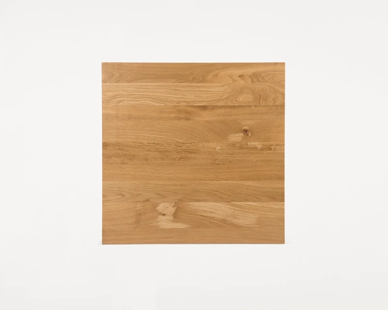 Table basse carrée style ferme en chêne naturel 70 x 70 x 37 cm Farmhouse - Frama