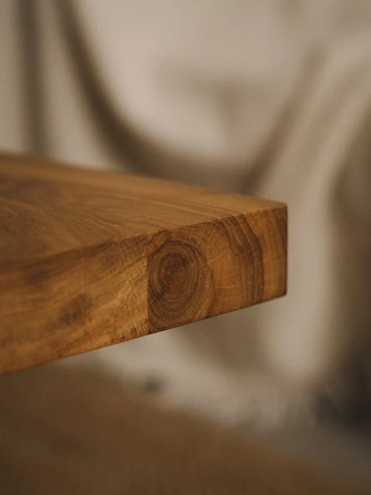 Table basse carrée style ferme en chêne naturel 70 x 70 x 37 cm Farmhouse - Frama