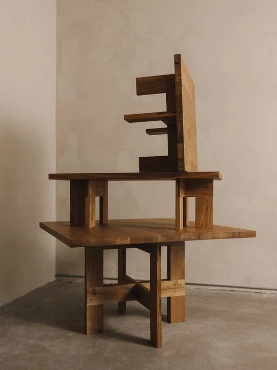 Table basse carrée style ferme en chêne naturel 70 x 70 x 37 cm Farmhouse - Frama