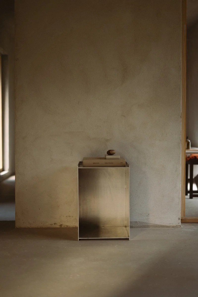 Table de chevet en aluminium 32,8 x 33,8 x 48,1 cm Rivet - Frama