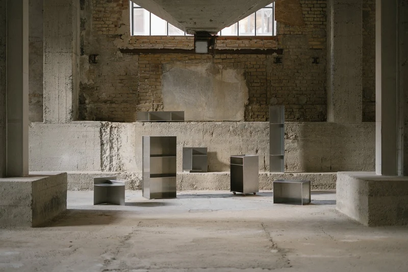 Table de chevet en aluminium 32,8 x 33,8 x 48,1 cm Rivet - Frama