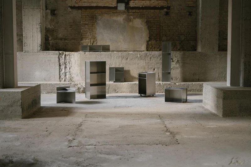 Table de chevet en aluminium 32,8 x 33,8 x 48,1 cm Rivet - Frama