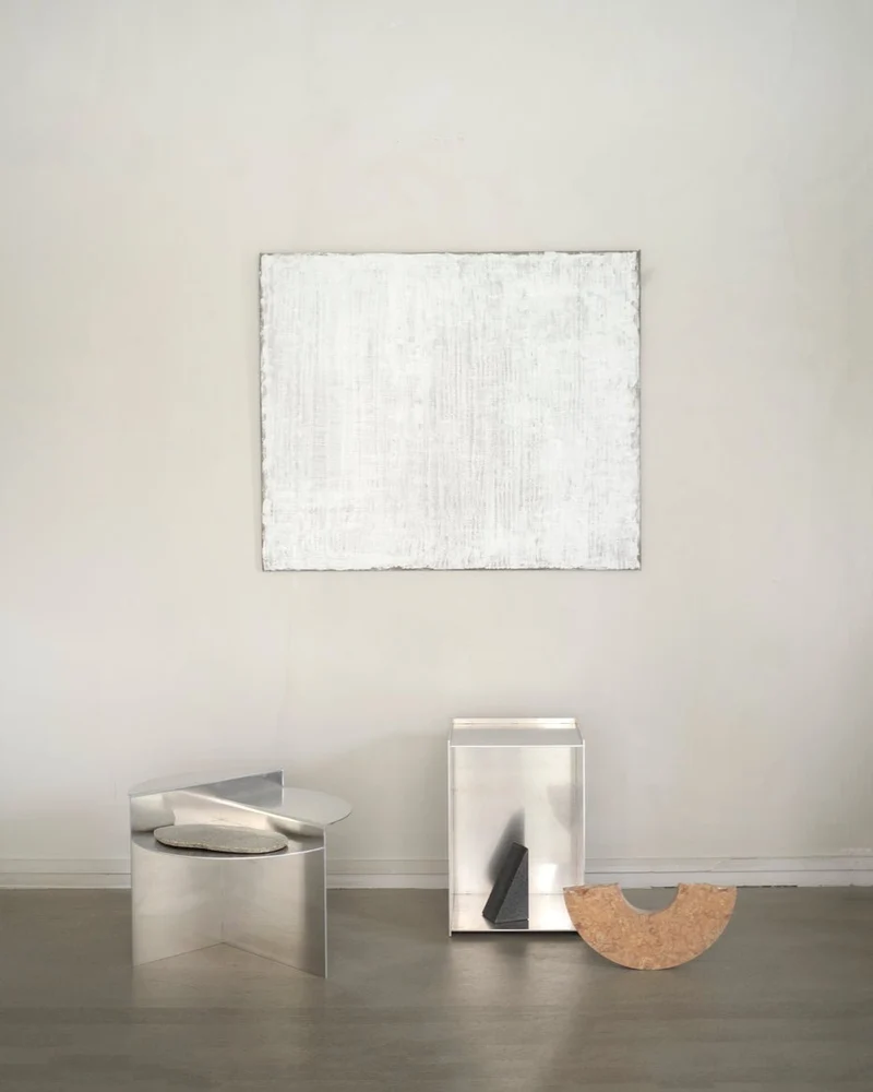 Table de chevet en aluminium 32,8 x 33,8 x 48,1 cm Rivet - Frama