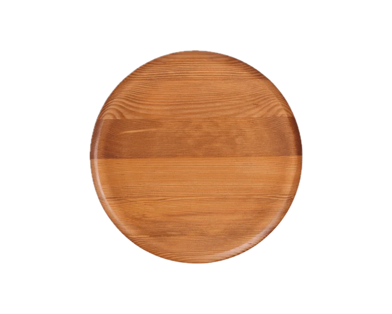 Tabouret rond en pin brun chaud 32,5 x 30,5 x 32,5 cm AML - Frama
