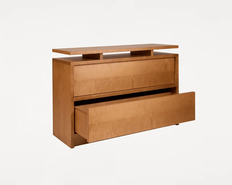 Commode en bouleau brun chaud 100 x 35 x 70 cm Ratio - Frama