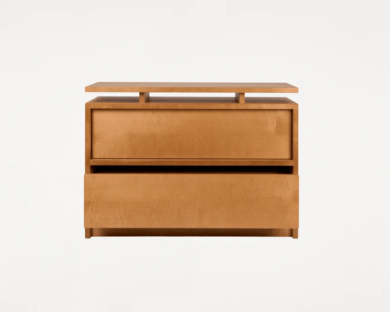 Commode en bouleau brun chaud 100 x 35 x 70 cm Ratio - Frama