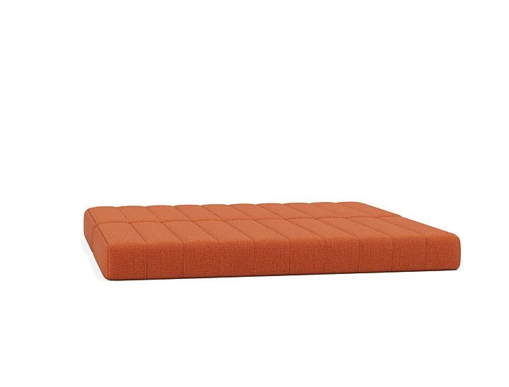 Canapé convertible en polyester recyclé orange 208x104x77cm Cozypad - Innovation living
