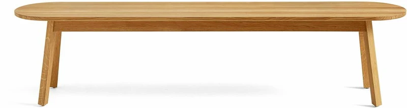 Banc en bois de chêne laqué 200 cm Triangle - HAY