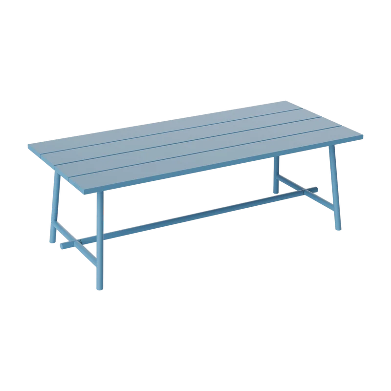 Table de jardin rectangulaire en aluminium bleu 220x100x76cm Fred's - Fatboy