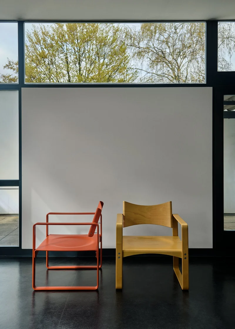Fauteuil en bouleau laqué 65,5x60x74cm 270F - Verpan
