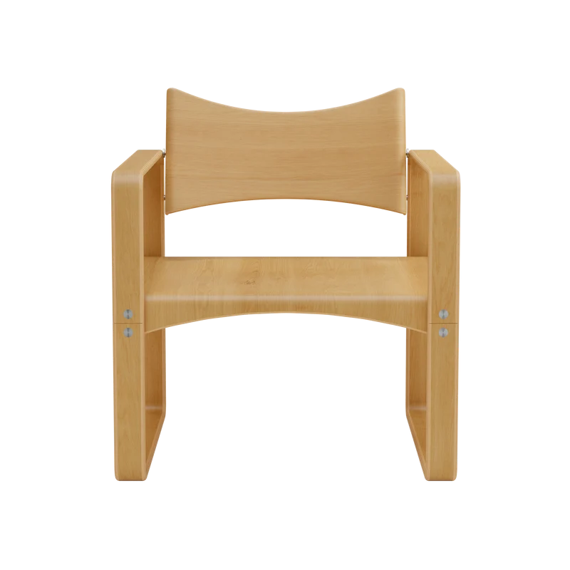 Fauteuil en bouleau laqué 65,5x60x74cm 270F - Verpan
