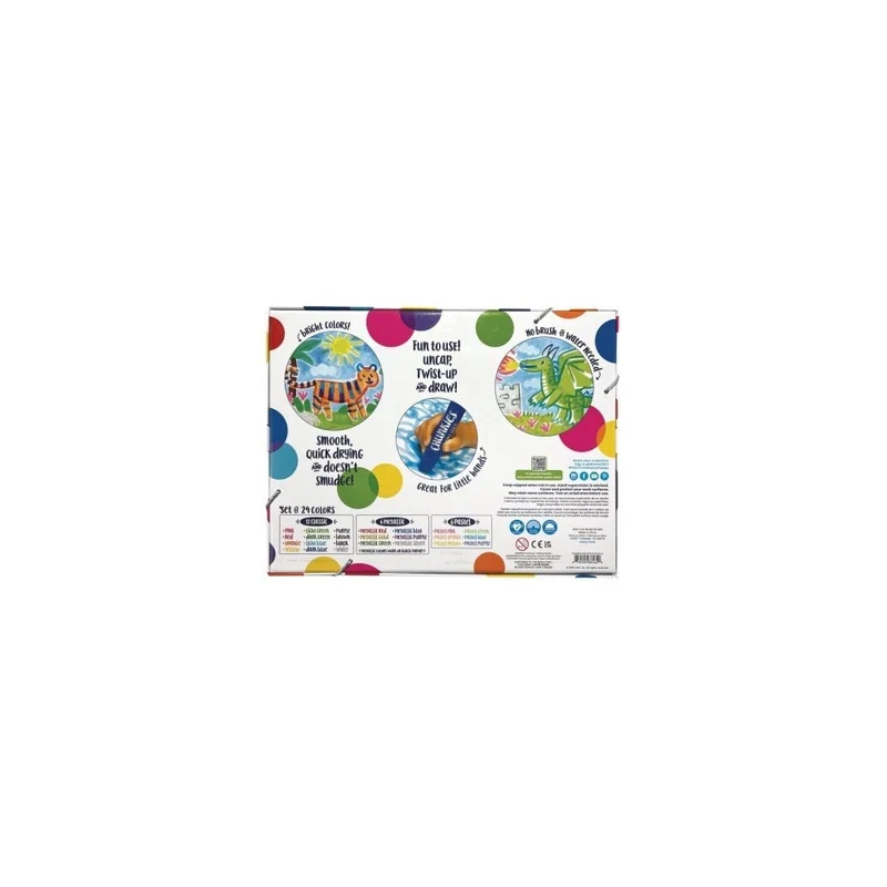 CHUNKIES PAINT STICKS - 24 VARIETY PACK WITH PASTEL COLOURS (3 YEARS+)