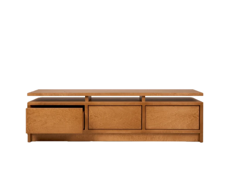 Console en bouleau brun chaud 140 x 35 x 40 cm Ratio - Frama