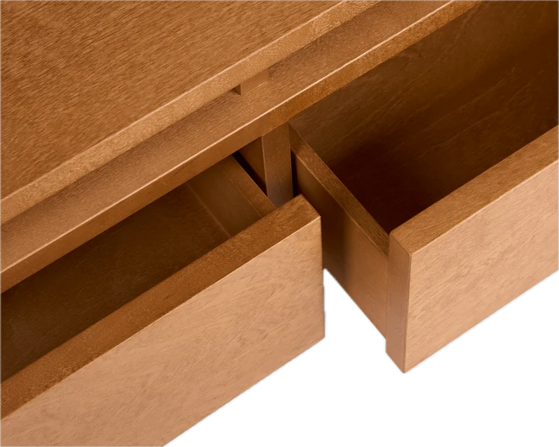 Console en bouleau brun chaud 140 x 35 x 40 cm Ratio - Frama