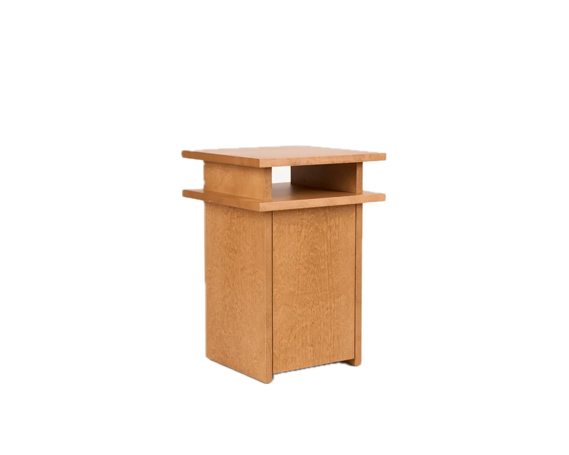 Table de chevet en bouleau brun chaud 37 x 37 x 54 cm Ratio - Frama