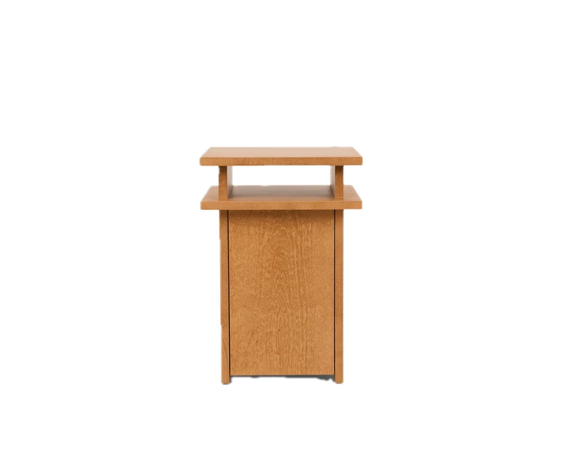 Table de chevet en bouleau brun chaud 37 x 37 x 54 cm Ratio - Frama