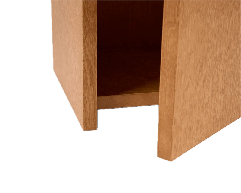 Table de chevet en bouleau brun chaud 37 x 37 x 54 cm Ratio - Frama