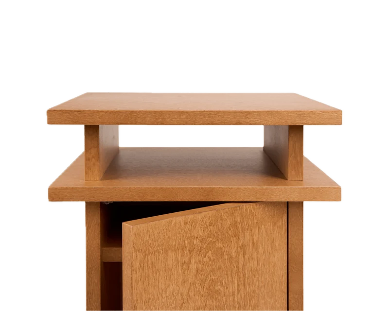 Table de chevet en bouleau brun chaud 37 x 37 x 54 cm Ratio - Frama