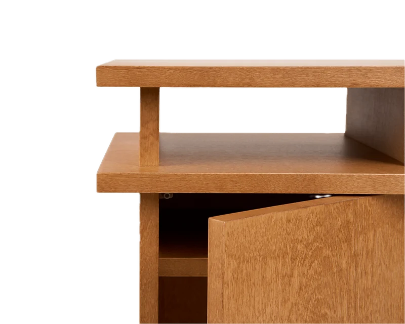 Table de chevet en bouleau brun chaud 37 x 37 x 54 cm Ratio - Frama