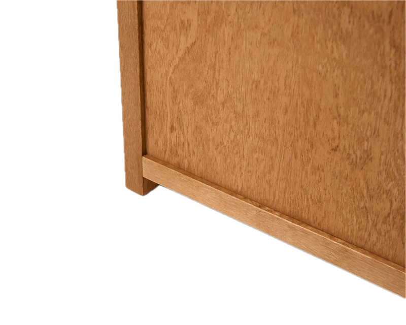 Table de chevet en bouleau brun chaud 37 x 37 x 54 cm Ratio - Frama