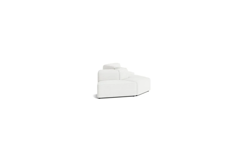 Canapé en tissu gris blanc modulable 5 places Rope - Normann Copenhagen