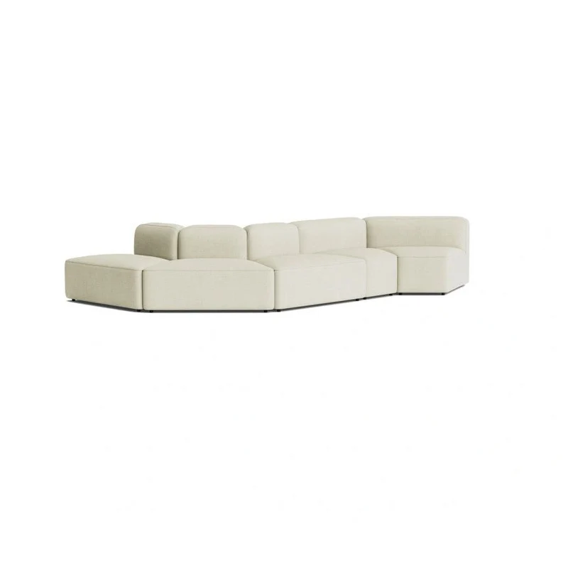 Canapé en tissu gris modulable 5 places Rope - Normann Copenhagen