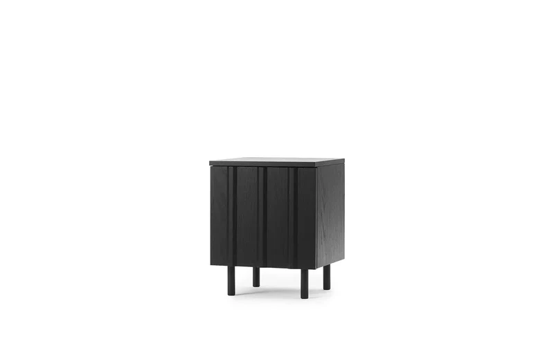 Table de nuit en chêne noir 42x40x52cm Rib - Normann Copenhagen