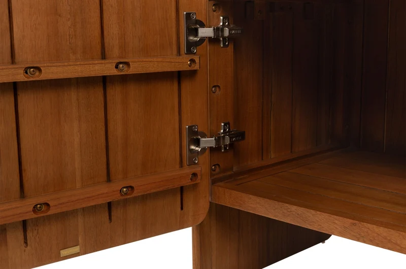 Table de chevet en bois mindi droit 56x48x60cm Mika - Versmissen