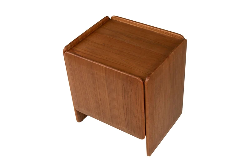 Table de chevet en bois mindi gauche 56x48x60cm Mika - Versmissen