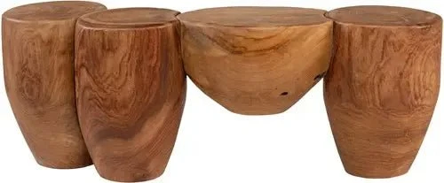 Banc en teck 110x30x40cm Shizen - Versmissen