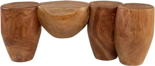 Banc en teck 110x30x40cm Shizen - Versmissen
