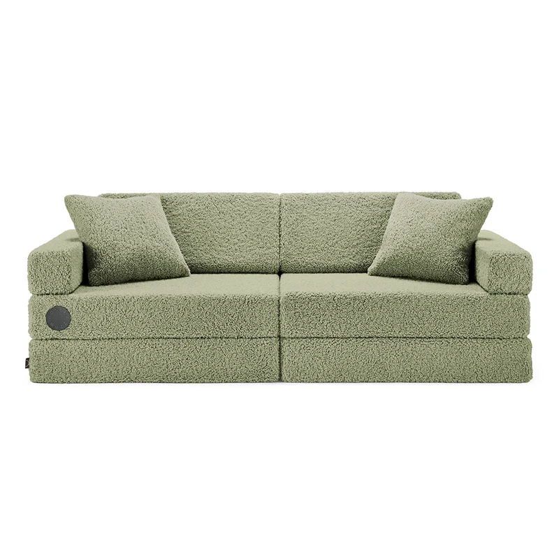 Wonderwuzz Spielsofa 'OH SO SOFY Teddy' Grünch