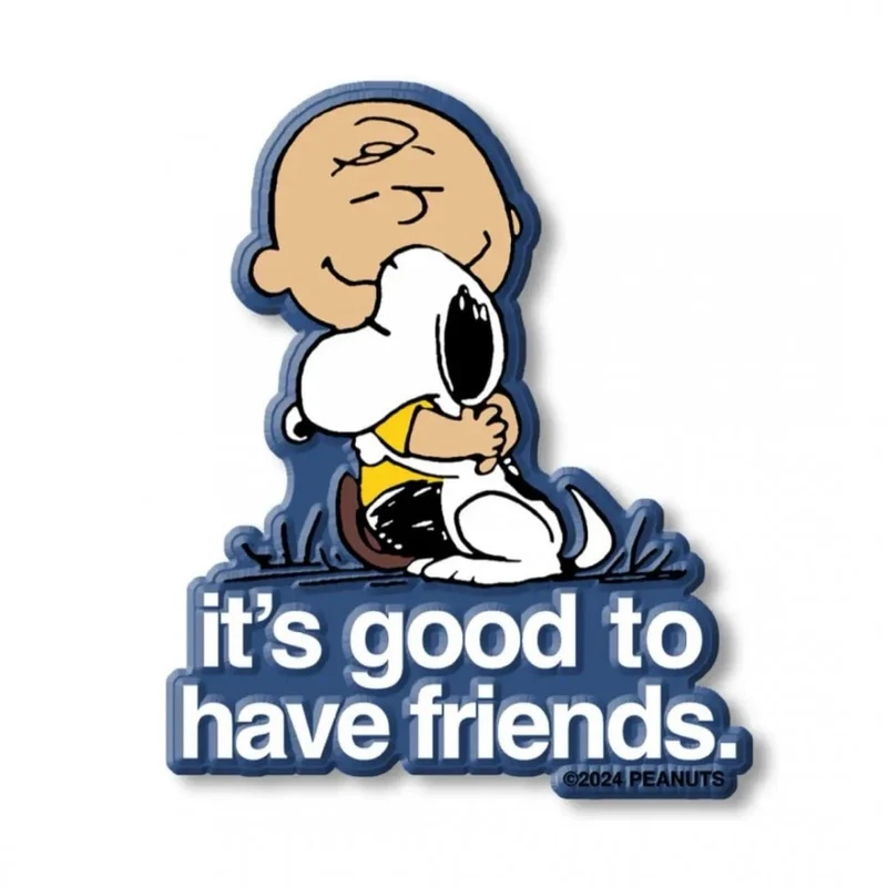 GOOD TO HAVE FRIENDS FRIDGE MAGNET - BLUE