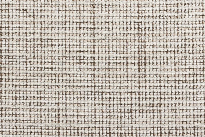 Fauteuil en tissu beige et acier marron Cassian - The Cool Republic
