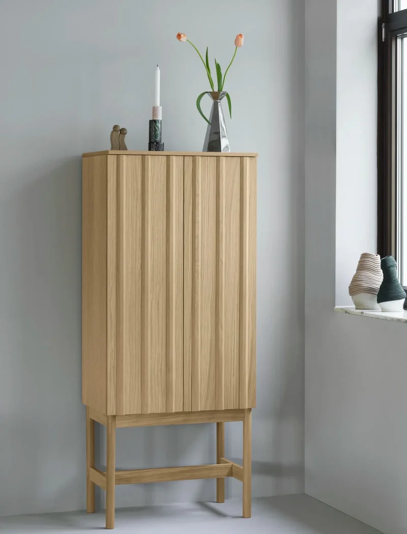 Cabinet en chêne 70x43x166,5cm Rib - Normann Copenhagen