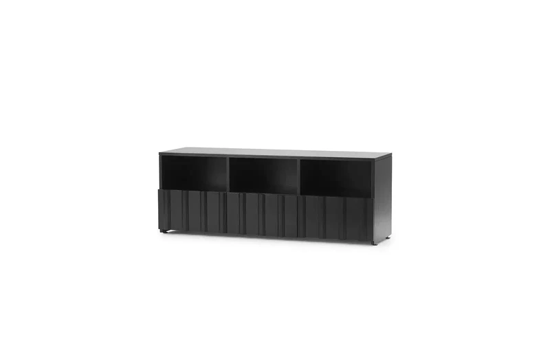 Buffet bas en chêne noir 120x38x44cm Hybrid - Normann Copenhagen
