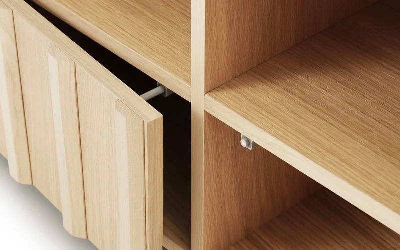 Buffet bas en chêne 120x38x44cm Hybrid - Normann Copenhagen