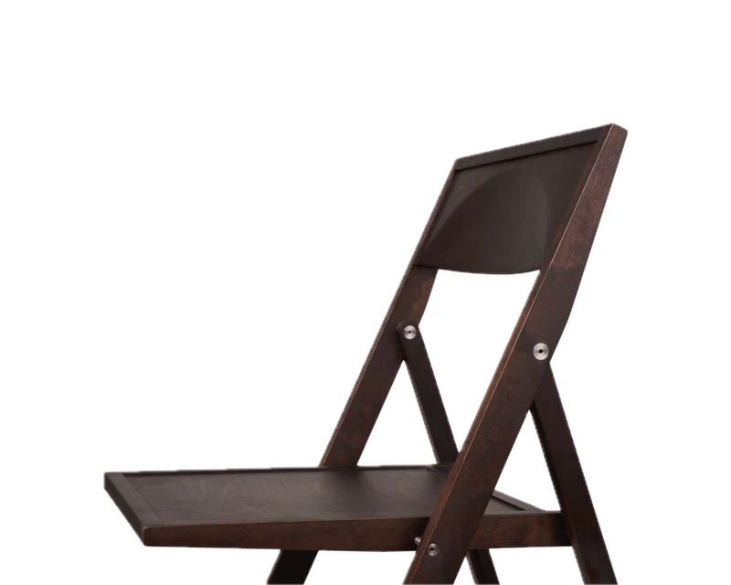 Chaise pliante en bouleau marron foncé 44 x 56 x 80 cm Folding - Frama