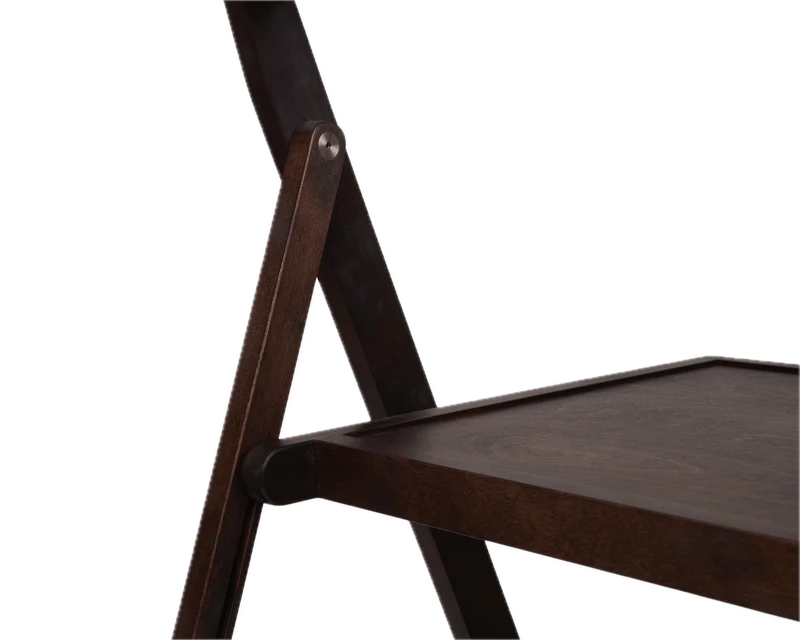 Chaise pliante en bouleau marron foncé 44 x 56 x 80 cm Folding - Frama