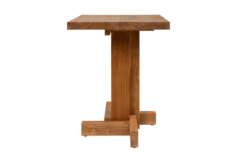 Table d'appoint en teck 60x78x4,5cm Kaku - Versmissen