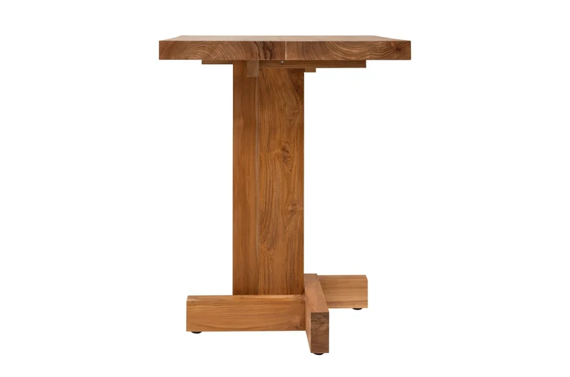 Table d'appoint en teck 60x78x4,5cm Kaku - Versmissen