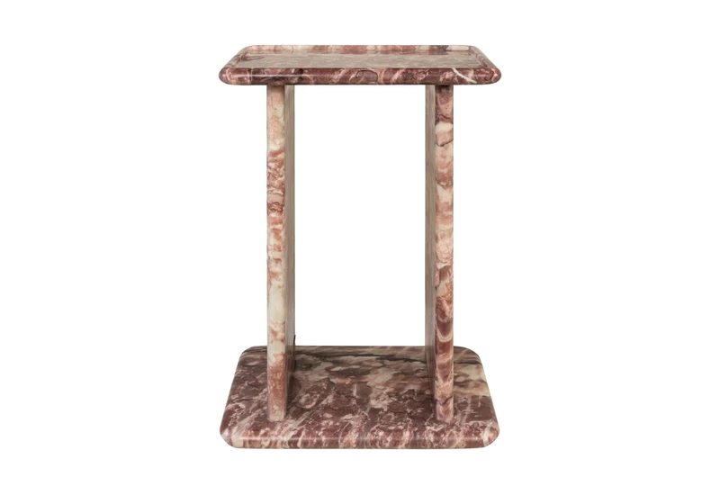 Table d'appoint en marbre rose rosalia 30,5x23x41,5cm Selwyn - Versmissen