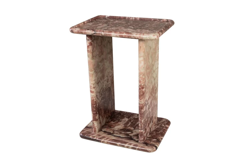 Table d'appoint en marbre rose rosalia 30,5x23x41,5cm Selwyn - Versmissen