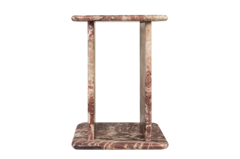 Table d'appoint en marbre rose rosalia 30,5x23x41,5cm Selwyn - Versmissen