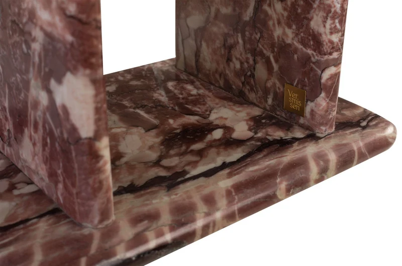 Table d'appoint en marbre rose rosalia 30,5x23x41,5cm Selwyn - Versmissen