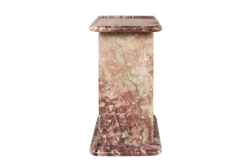 Table d'appoint en marbre rose rosalia 30,5x23x41,5cm Selwyn - Versmissen
